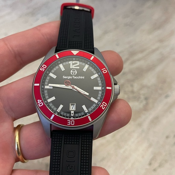 SERGIO TACCHINI STREAMLINE MENS SILICON SPORTS WATCH 44mm! - Picture 2 of 9